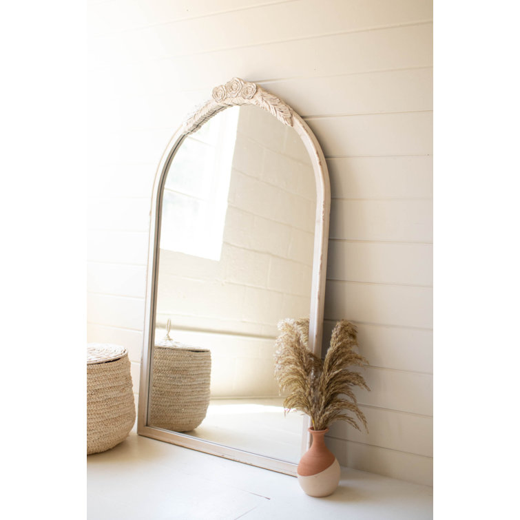 One Allium Way® Millau Wood Arch Floor Mirror Wayfair